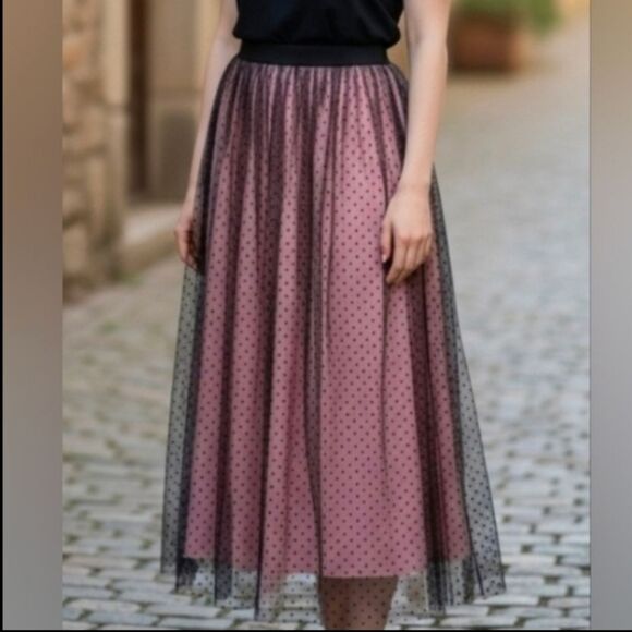 Zara Flare Polyester Skirt for Woman - Picture 7 of 10